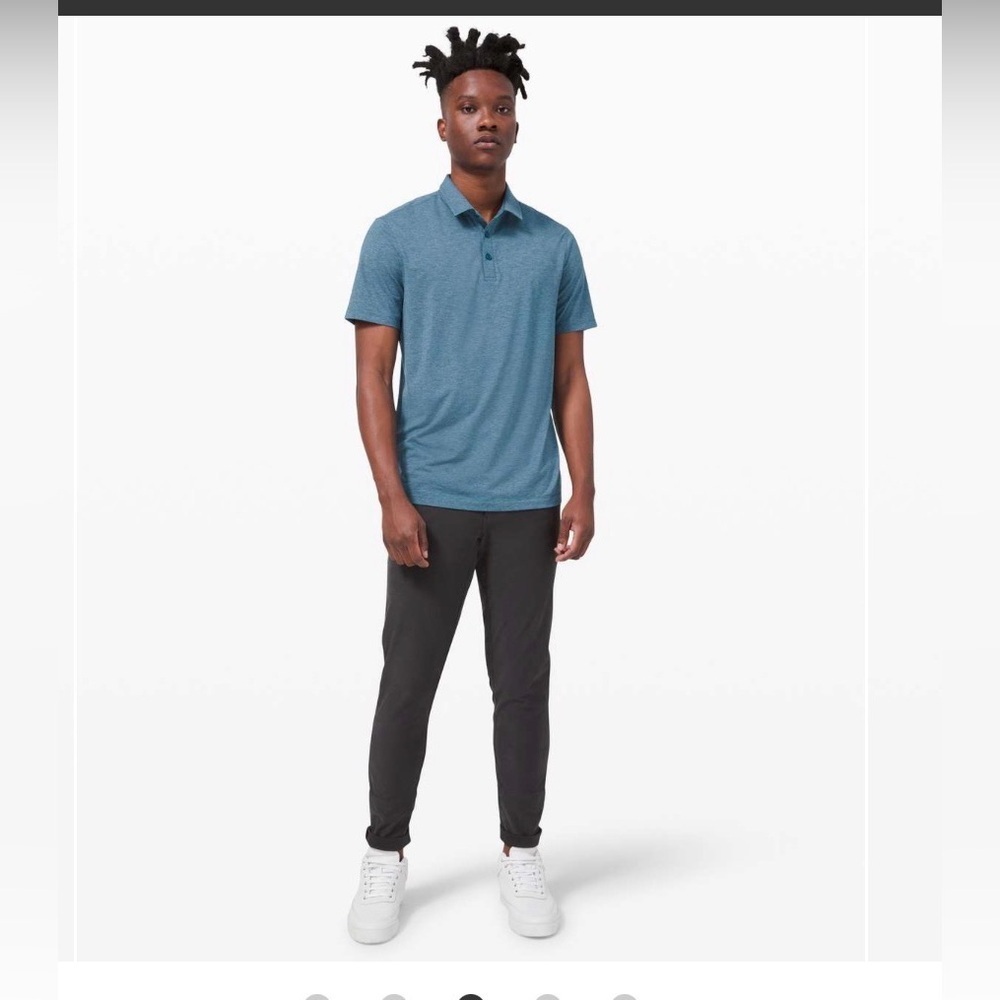 Men's Blue Polo Shirt - Classic Short Sleeve xs